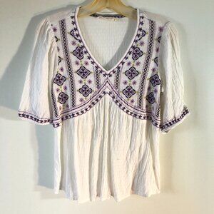 Nurture Tunic Blouse Bohemian India Size Small